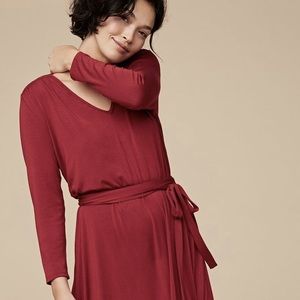 Amour Vert Aster long sleeve red dresse small NWT